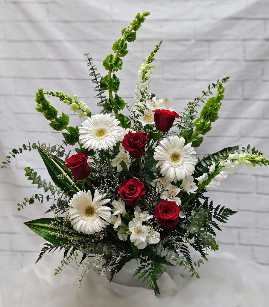 Nuances rouge et blanc