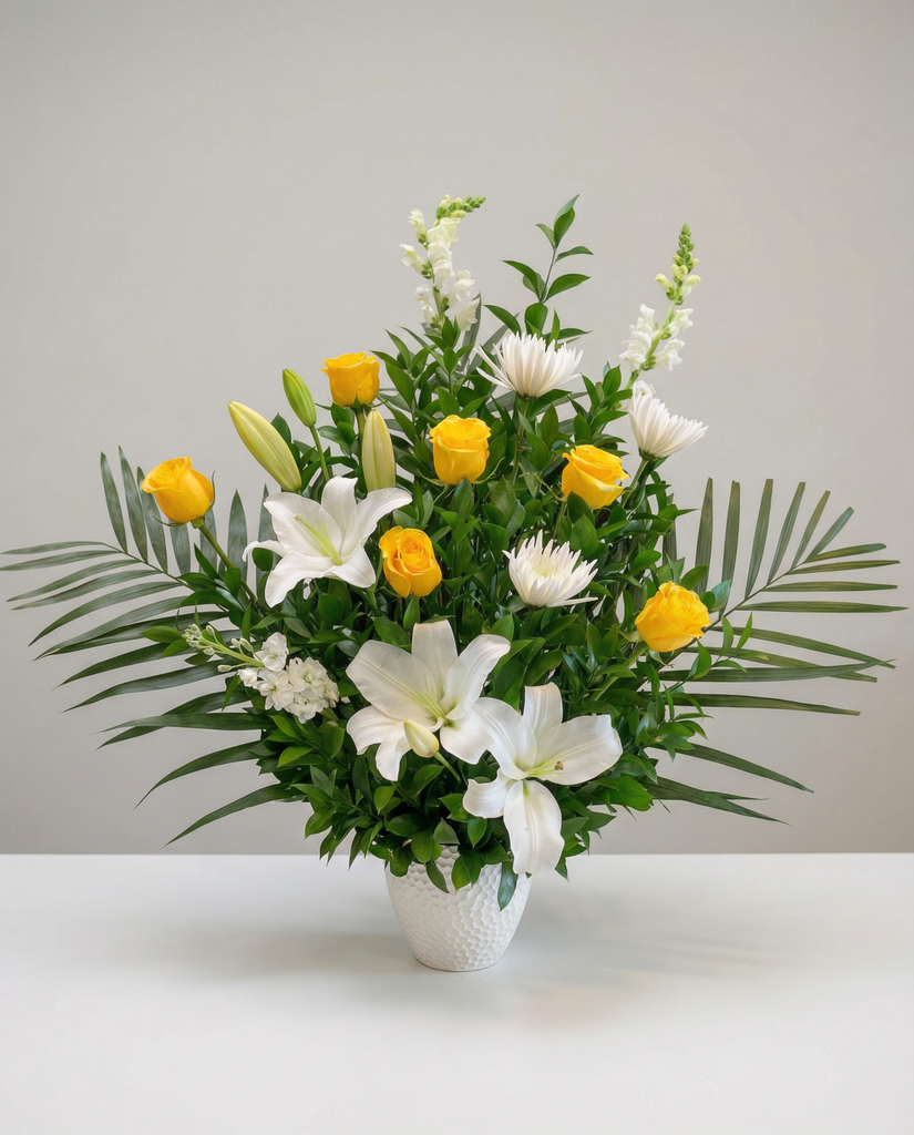 Symphonie en blanc et jaune